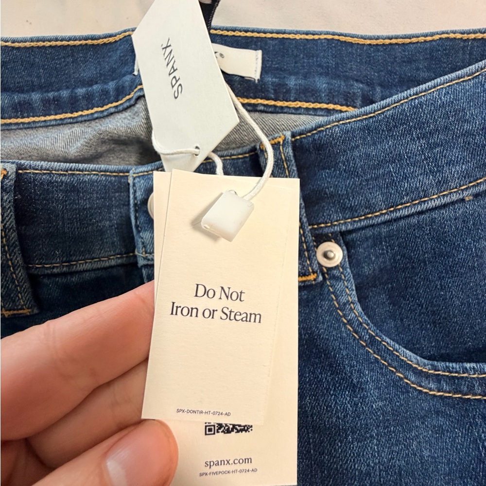 SPANX Dark Blue Denim Jeans - Picture 5 of 8